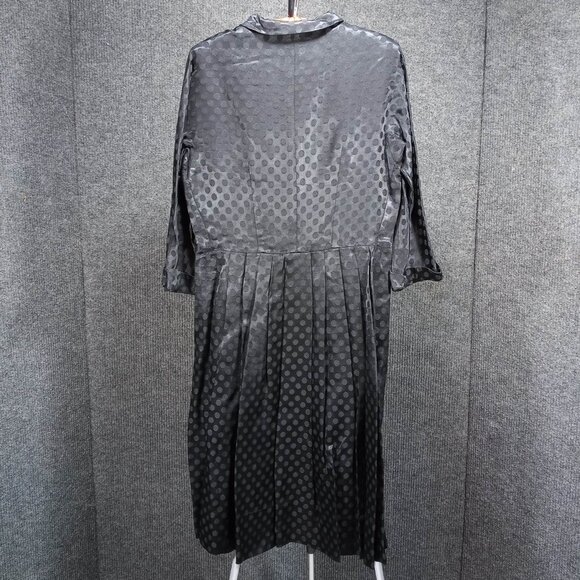 1950's Black Polka Dot Circle Dress by Neusteters - Picture 3 of 8
